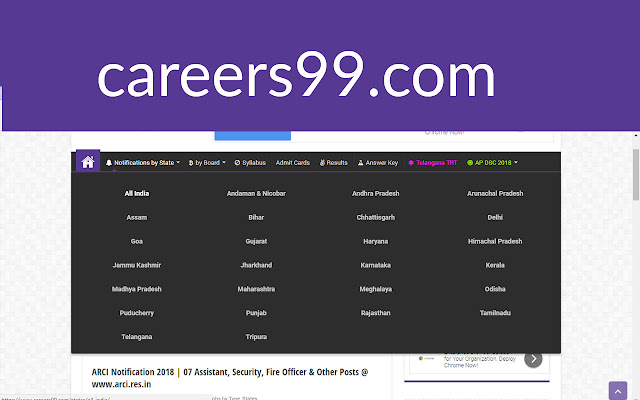 Careers99 chrome extension