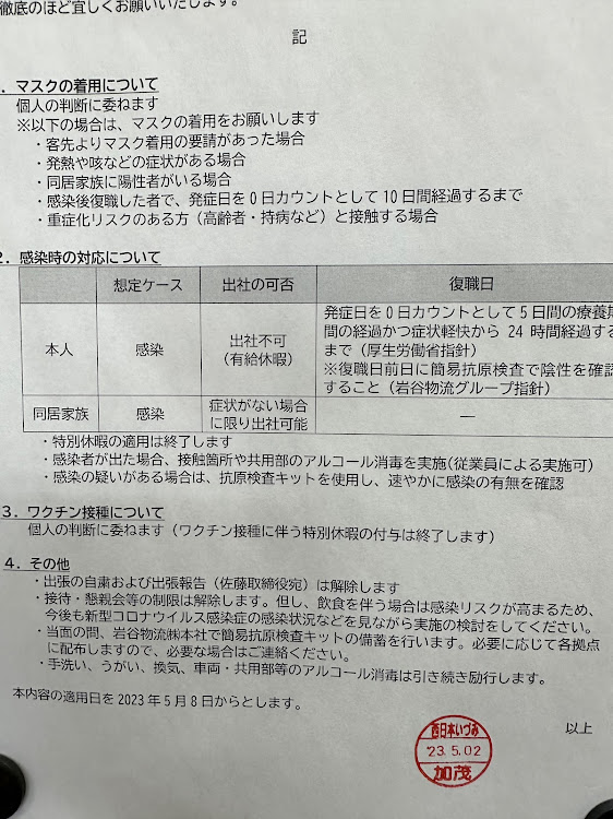 NV350キャラバンのコロナ濃厚接触者・三木は諦めます😢・すみません(＞＜)に関するカスタム事例の投稿画像2枚目