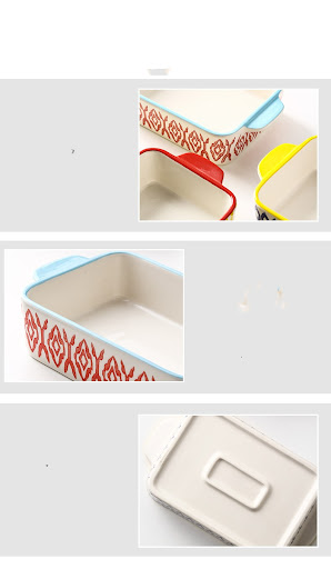 Title 2, Rectangular Plate and Binaural Baking Bowl Cook...