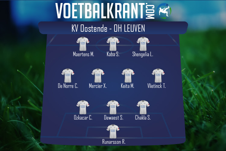 Opstelling OH Leuven | KV Oostende - OH Leuven (05/02/2022)