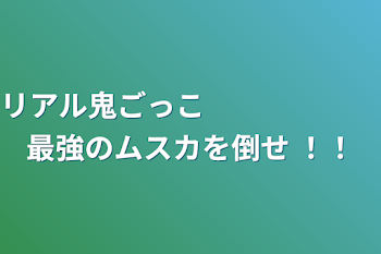 リアル鬼ごっこ　　　　　　最強のムスカを倒せ ！！