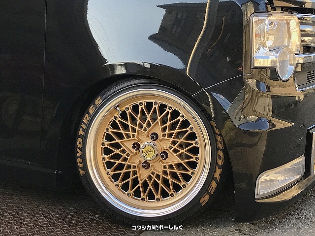 ムーヴコンテカスタムの旧車ホイール・コツシカれーしんぐ・コツシカマシンワークス・コツシカコレクションズ・燃費悪すぎに関するカスタム事例の投稿画像3枚目