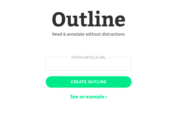 Outline Redirect chrome extension