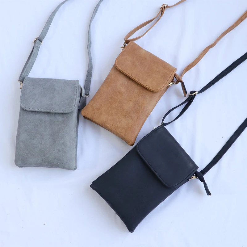 Bolsa mensageiro retrô mini com múltiplos compartimentos para celular. Leve seu smartphone e itens essenciais com praticidade, estilo e organização.