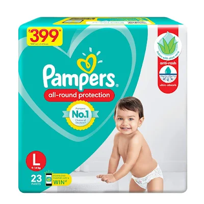 Pampers Ampers All Round Protection Pants, Large Size Baby - 23 pc