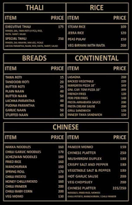 The Masala Parcel menu 1