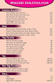 Punjabi Paratha. Com menu 1