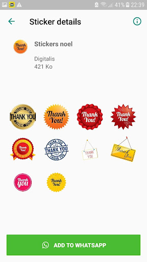 Featured image of post Thank You Whatsapp Stickers : Lg stickers my stickers do comply with the sticker requirements (512x512 and &lt; 100 kb) my tray icon does comply with the requirements (96x96 and &lt; 50 kb) i am using webp images f.