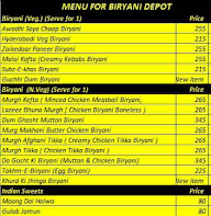 Biryani Depot menu 2