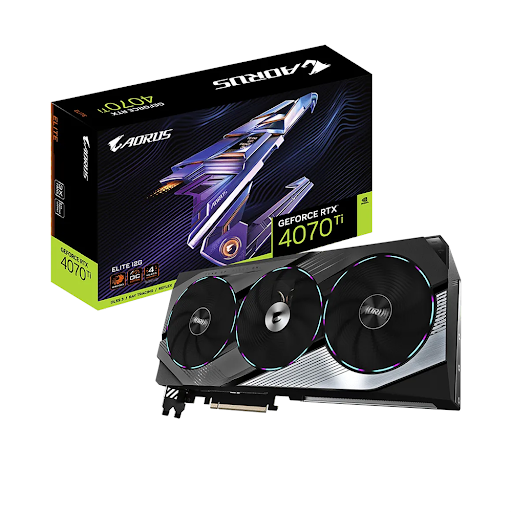 Card màn hình GIGABYTE AORUS GeForce RTX 4070 Ti ELITE 12G 12GB GDDR6X (N407TAORUS E-12GD)