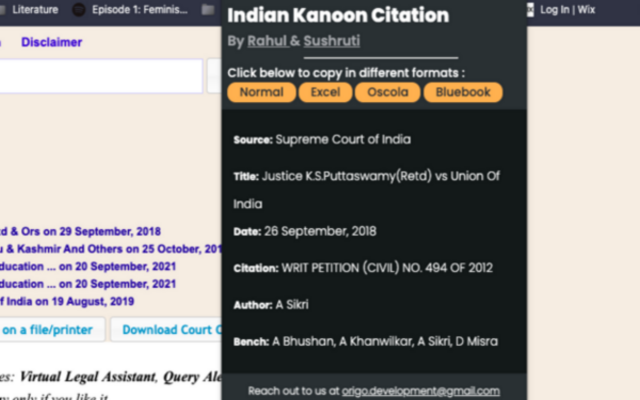 Indian Kanoon Citation Preview image 1