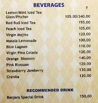 Banjara Cafe & Lounge, JLN Marg menu 1