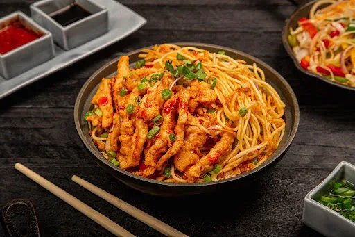 Chilli Garlic Noodle Chicken [Serves 1-2]