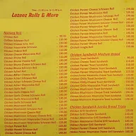 Lazeez Rolls & More menu 1