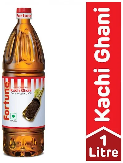 Fortune Premium Kachi Ghani Pure Mustard Oil - 1 ltr