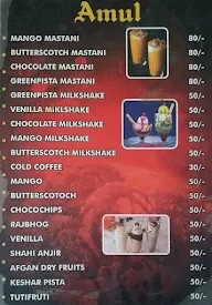 Amul Ice Cream Parlor menu 3