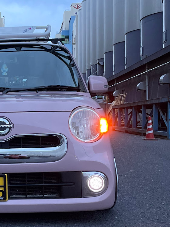 ミラココアの運営さんピックアップに載せて下さい・＃シャコタン商会・濃厚接触・アスファルトとも濃厚接触に関するカスタム事例の投稿画像3枚目