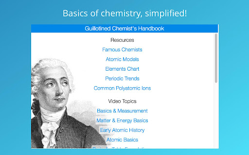 Guillotined Chemist's Handbook