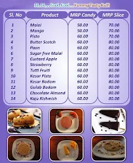 Bombay Kulfi menu 1