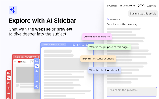 MaxFocus: Link Preview & AI Assistant Preview 6