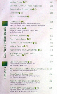 Cafe G - Holiday Inn menu 1