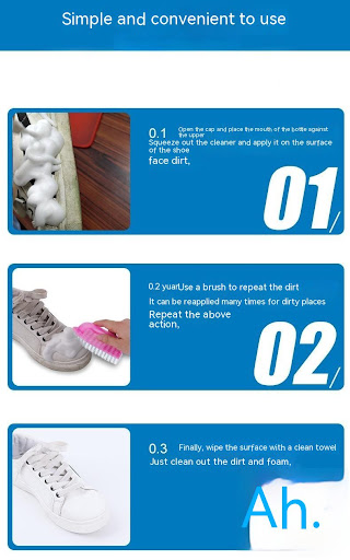 Title 8, White Shoes Cleaning Agent Wash-free Decontamin...