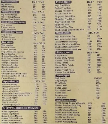 Laxmi Chinese And Indian Food menu 