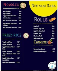 Biriyani Baba menu 2