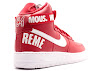 air force 1 high supreme world famous red