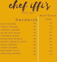 Chef Iffi's Cafe menu 2