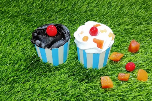 Fruit Cupcake [1 Piece] With Chocolate Cupcake [1 Piece]