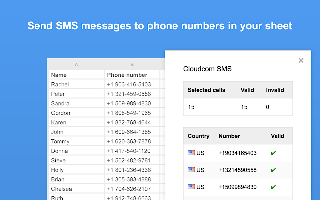 Screenshot of Cloudcom SMS