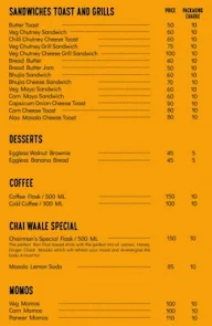 Chai Waale menu 2