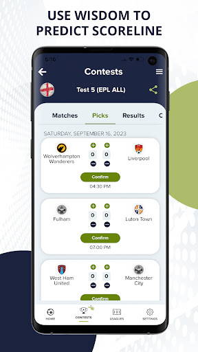 Screenshot Golwiz- Football Predictor