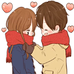 Cover Image of ดาวน์โหลด Couple Anime Sticker For Whatsapp 1.7 APK