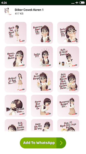 3D Stiker Cewek Cantik Lucu WAStickerApps