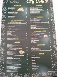 City Cafe menu 1