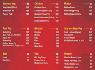 Malabar Point menu 1