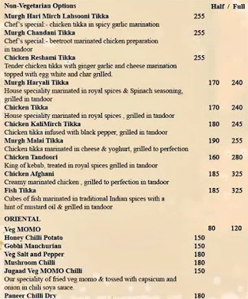 Jugaad Kitchen menu 