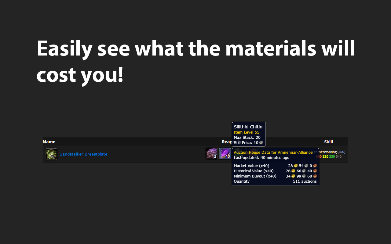 Auctionoton: Auction House Prices for Wowhead Preview image 5