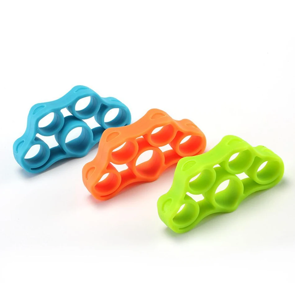Entraîneur de doigts en silicone avec anneau, renforce les doigts, améliore la dextérité, parfait pour la rééducation et l'utilisation de la souris