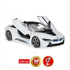 Xe BMW i8 mở cửa bằng điều khiển trắng Rastar