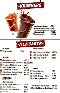 KFC menu 2