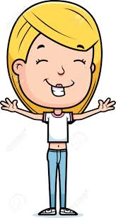 Image result for Happy cartoon girl