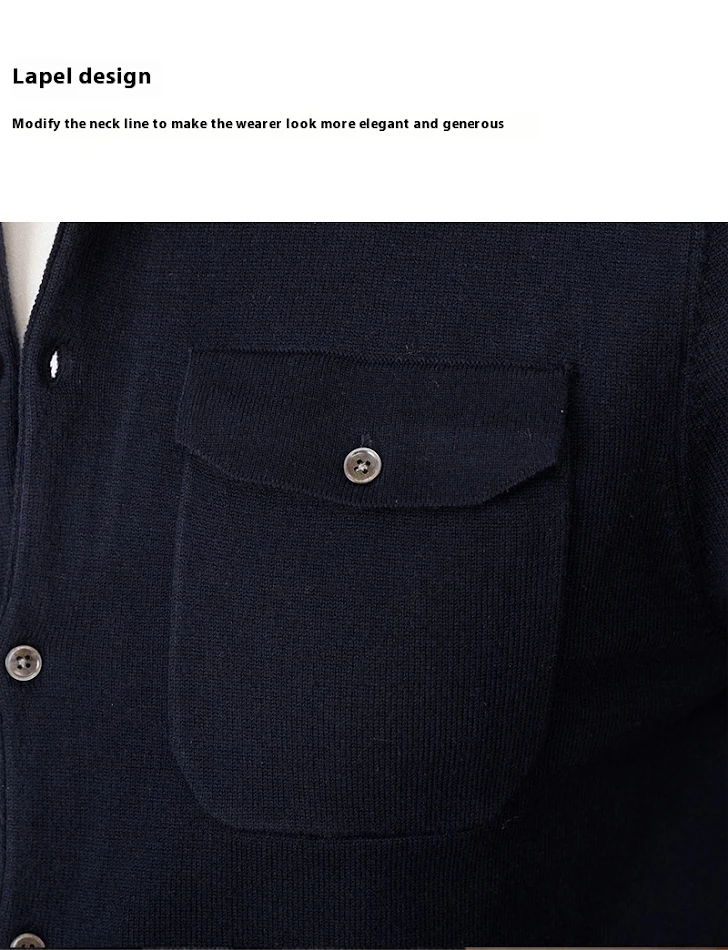Abrigo suéter de manga larga liso y moderno. Cálido, cómodo y elegante. Perfecto para otoño e invierno. Ideal para un look casual y a la moda.