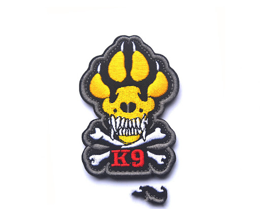 Title 1, Crossbones Embroidery Velcro Patch for easy att...