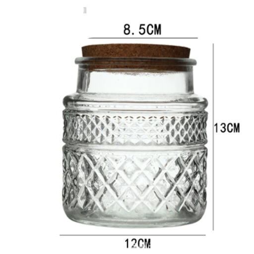 Title 11, New French Glass Sealed Jar with Bamboo Lid Moi...