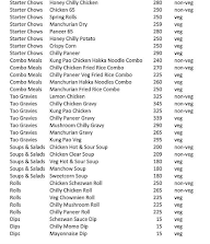 Chow Tao By White Kitchens menu 2