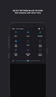 Swift for Samsung - Dark & Black Substratum Theme Tangkapan layar