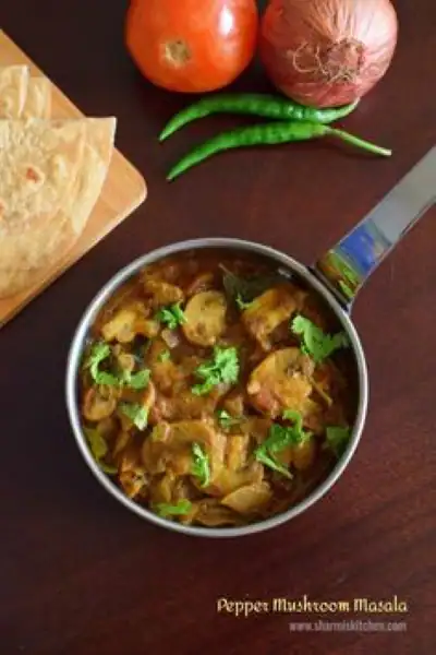 Mushroom Pepper Masala